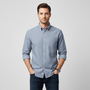 Men's Wrinkle - Free Long Sleeve Cotton Oxford Shirt S - Shop Giordano