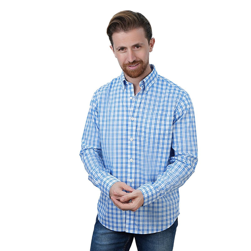 Giordano Men's Wrinkle - Free Long Sleeve Cotton Oxford Shirt - first_variant_option_2 Premium Shirts for Giordano