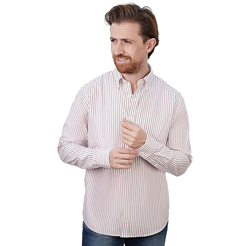 Men's Wrinkle - Free Long Sleeve Cotton Oxford Shirt S - Shop Giordano