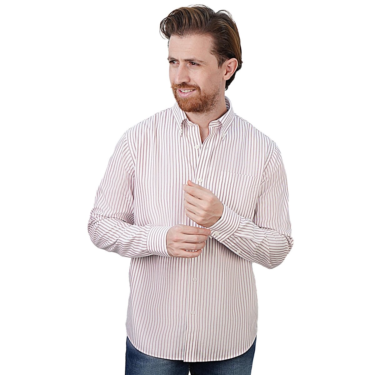 Men's Wrinkle - Free Long Sleeve Cotton Oxford Shirt S - Shop Giordano