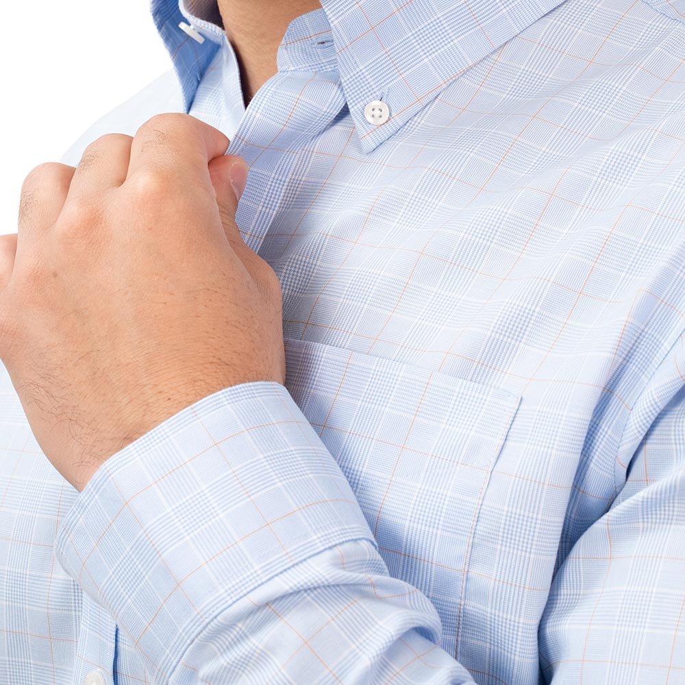 Men's Wrinkle - Free Long Sleeve Cotton Oxford Shirt S - Shop Giordano