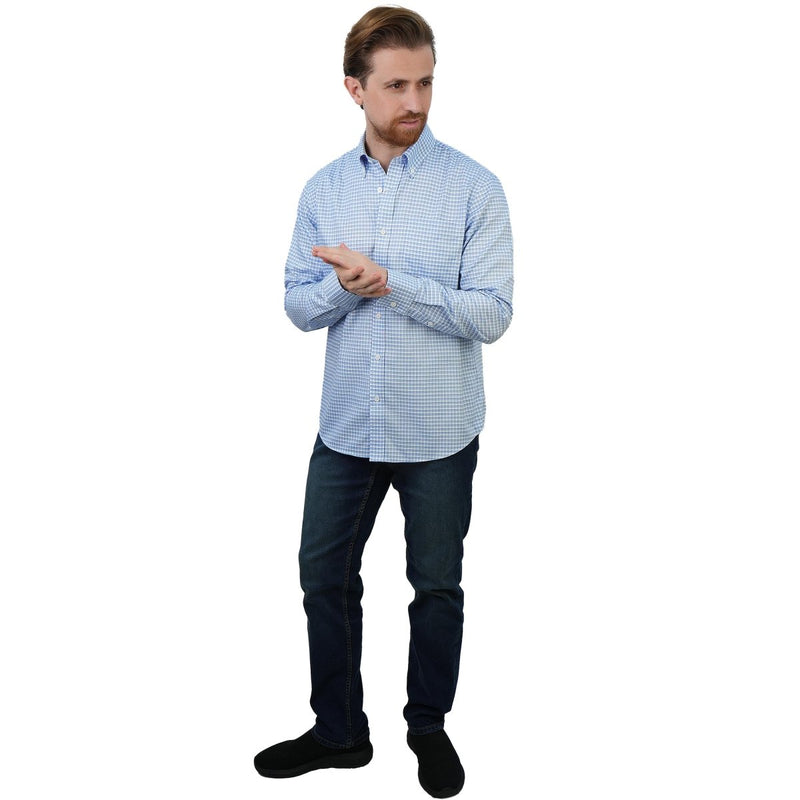Giordano Men's Wrinkle - Free Long Sleeve Cotton Oxford Shirt - first_variant_option_2 Premium Shirts for Giordano