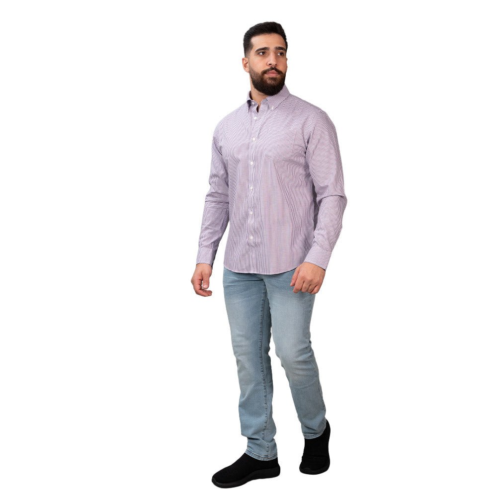 Men's Wrinkle - Free Long Sleeve Cotton Oxford Shirt S - Shop Giordano