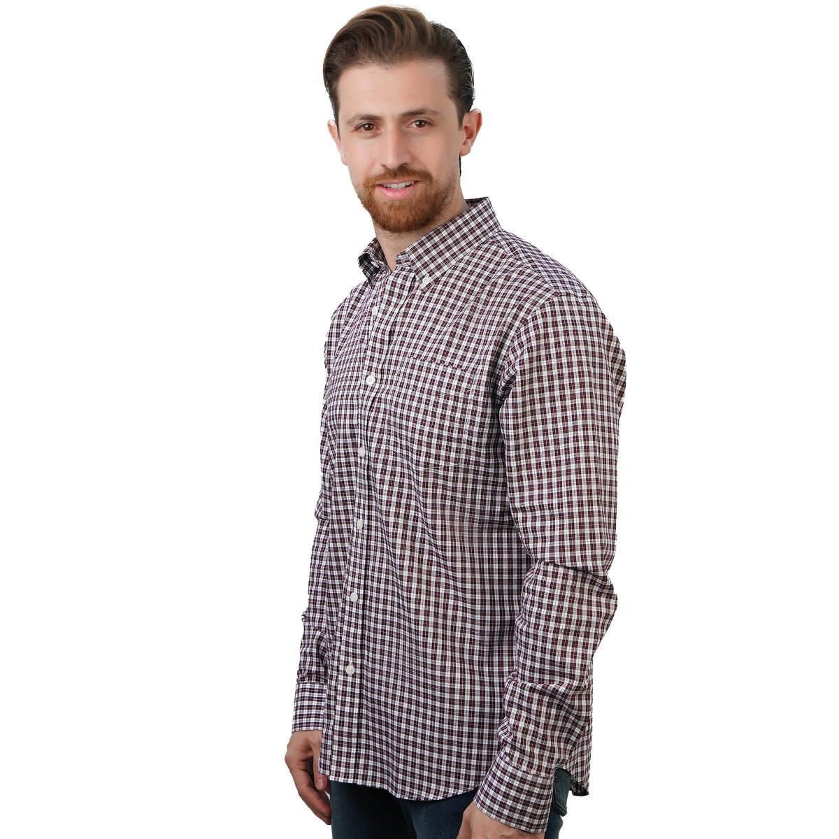 Men's Wrinkle - Free Long Sleeve Cotton Oxford Shirt S - Shop Giordano
