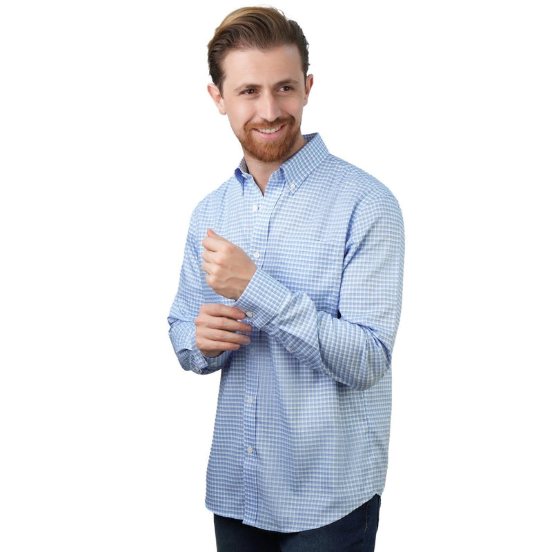 Giordano Men's Wrinkle - Free Long Sleeve Cotton Oxford Shirt - first_variant_option_2 Premium Shirts for Giordano