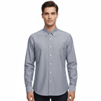 Men's Wrinkle - Free Long Sleeve Cotton Oxford Shirt S - Shop Giordano