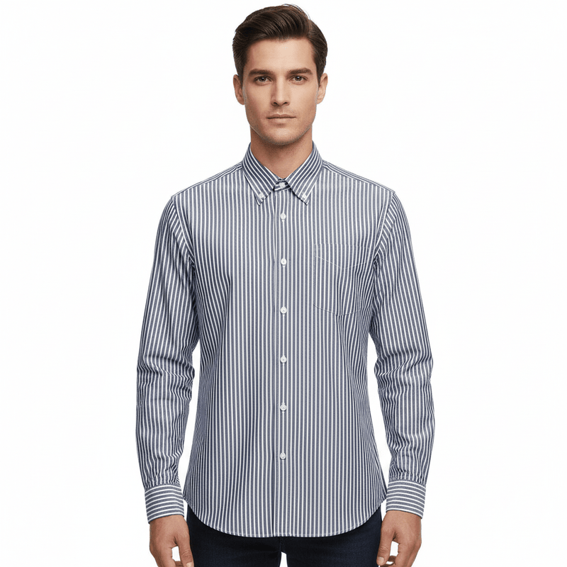 Giordano Men's Wrinkle - Free Long Sleeve Cotton Oxford Shirt - first_variant_option_2 Premium Shirts for Giordano