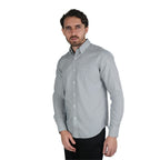 Men's Wrinkle - Free Long Sleeve Cotton Oxford Shirt S - Shop Giordano