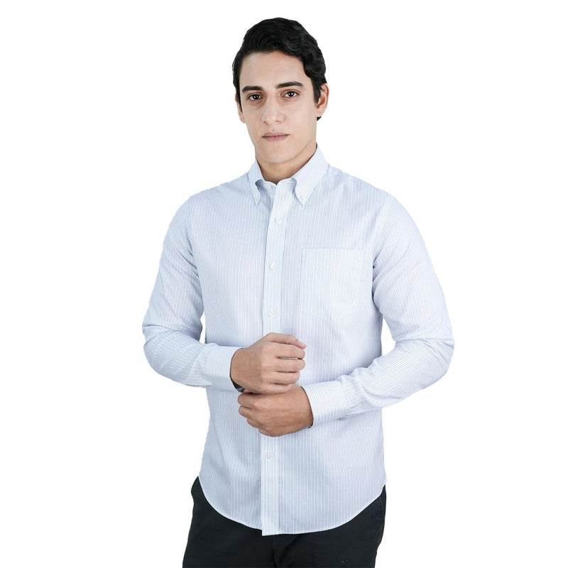 Men's Wrinkle - Free Long Sleeve Cotton Oxford Shirt S - Shop Giordano