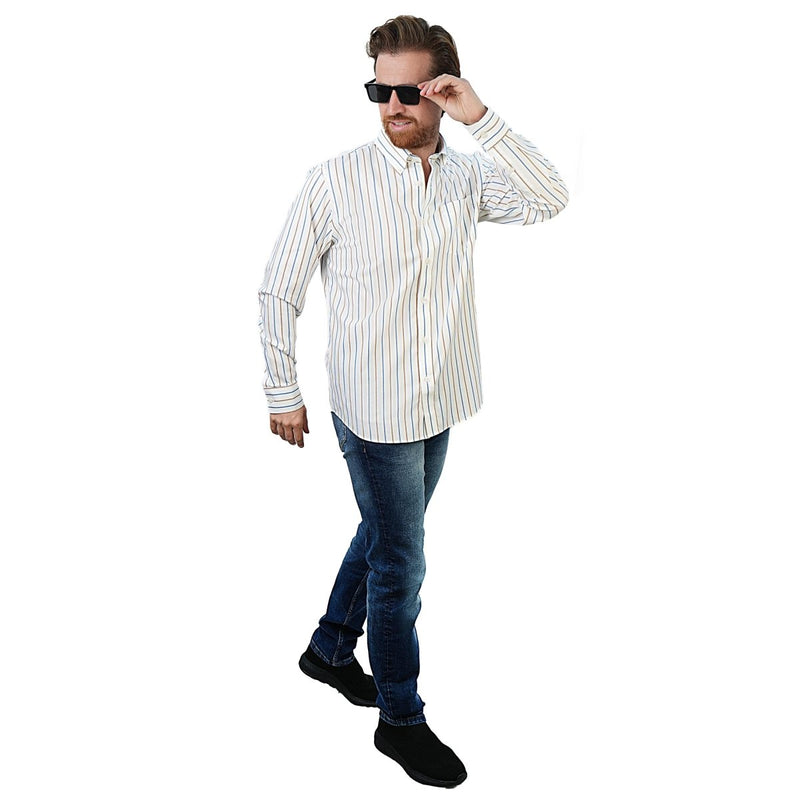 Giordano Men's Wrinkle - Free Long Sleeve Cotton Oxford Shirt - first_variant_option_2 Premium Shirts for Giordano