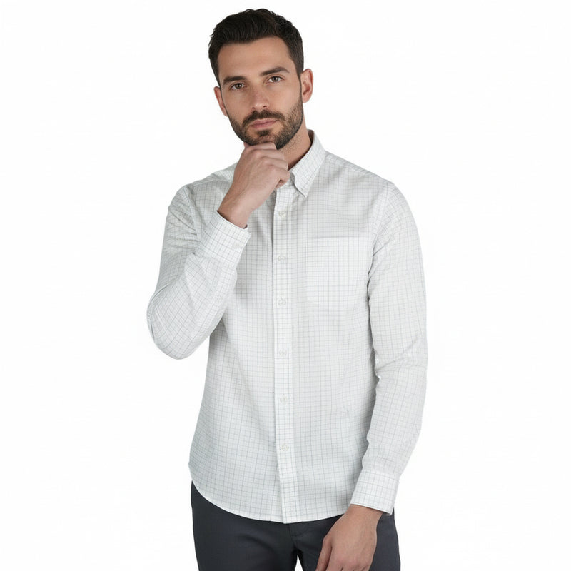Men's Wrinkle - Free Long Sleeve Cotton Oxford Shirt S - Shop Giordano