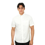 Men's Wrinkle - Free Short Sleeve Cotton Oxford Shirt S - Shop Giordano