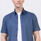 Men's Wrinkle - Free Short Sleeve Cotton Oxford Shirt S - Shop Giordano