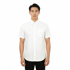 Men's Wrinkle - Free Short Sleeve Cotton Oxford Shirt S - Shop Giordano