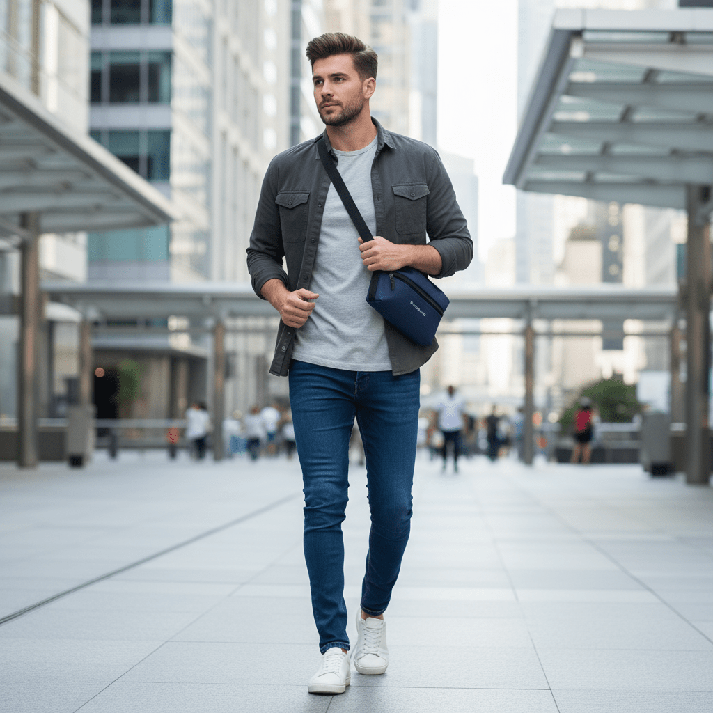 Giordano Oxford Crossbody Bag: Durable, Stylish, & Water-Resistant - Perfect For On-The-Go - Premium Bag