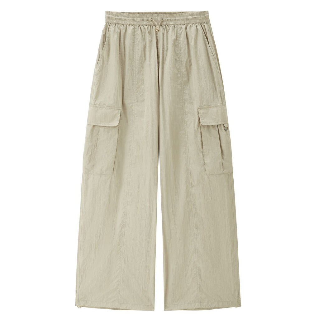 Women's Cropped Nylon Pants | Korea Collection