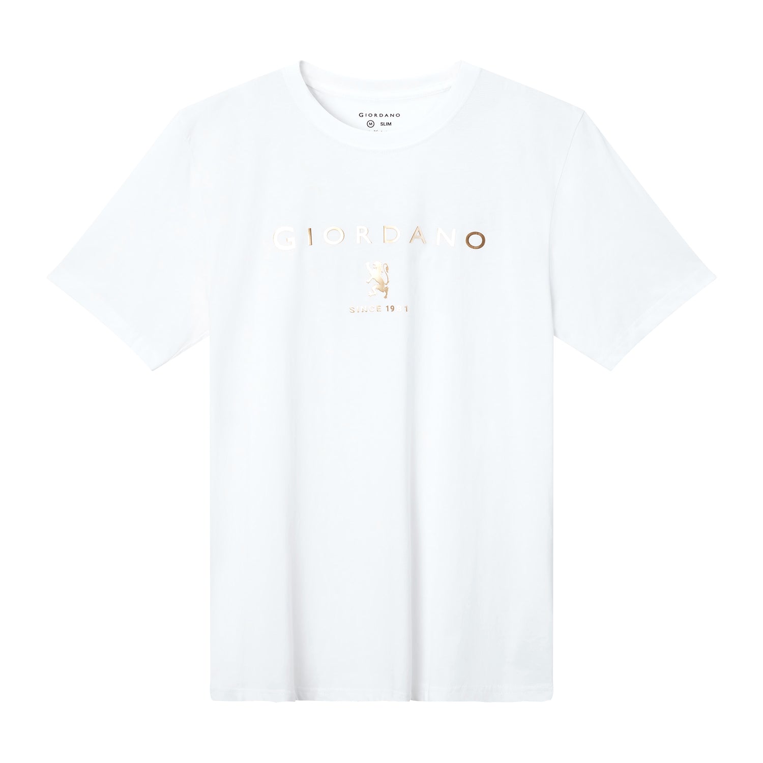 Giordano Men's Short Sleeve Print Tee-White