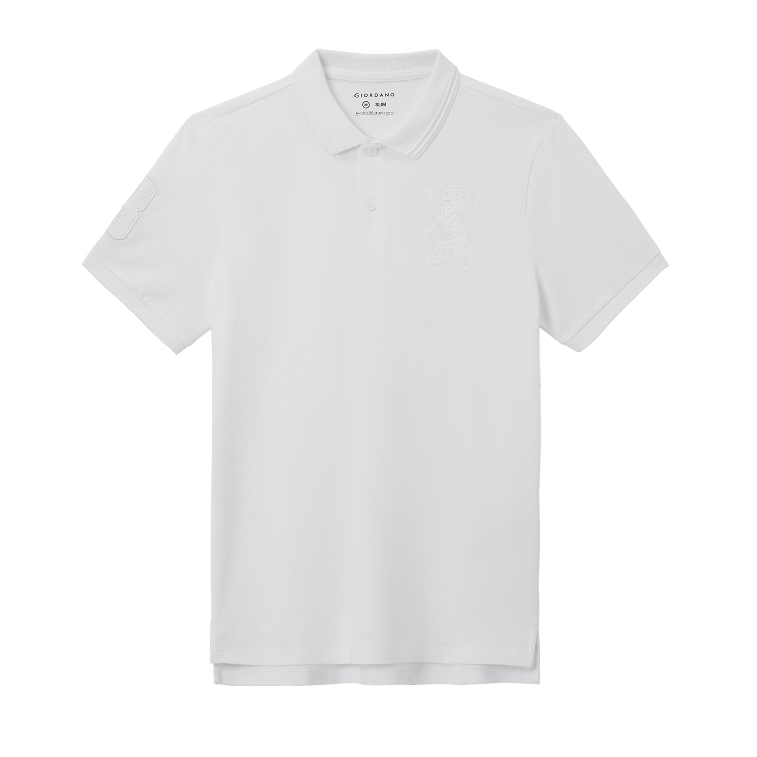 Giordano Men's Lion Polo-White