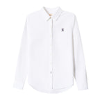 Women Oxford Shirt With Small Lion Embroidery