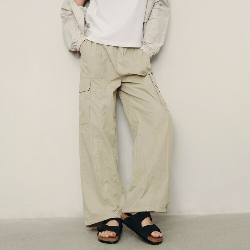 Women's Cropped Nylon Pants | Korea Collection
