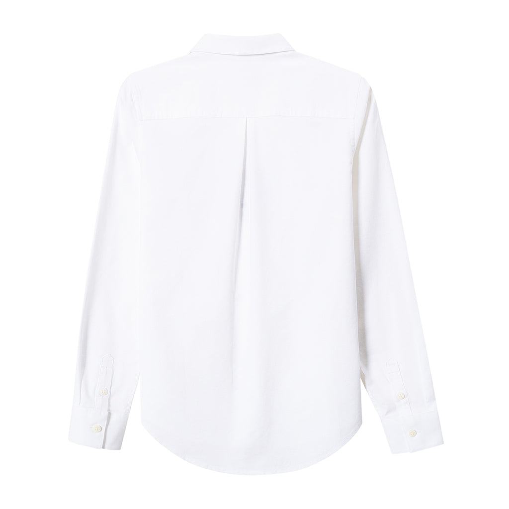 Women Oxford Shirt With Small Lion Embroidery