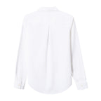 Women Oxford Shirt With Small Lion Embroidery