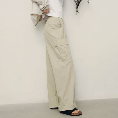 Women's Cropped Nylon Pants | Korea Collection