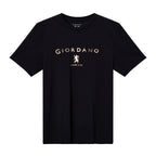 Giordano Men's Short Sleeve Print Tee-Black