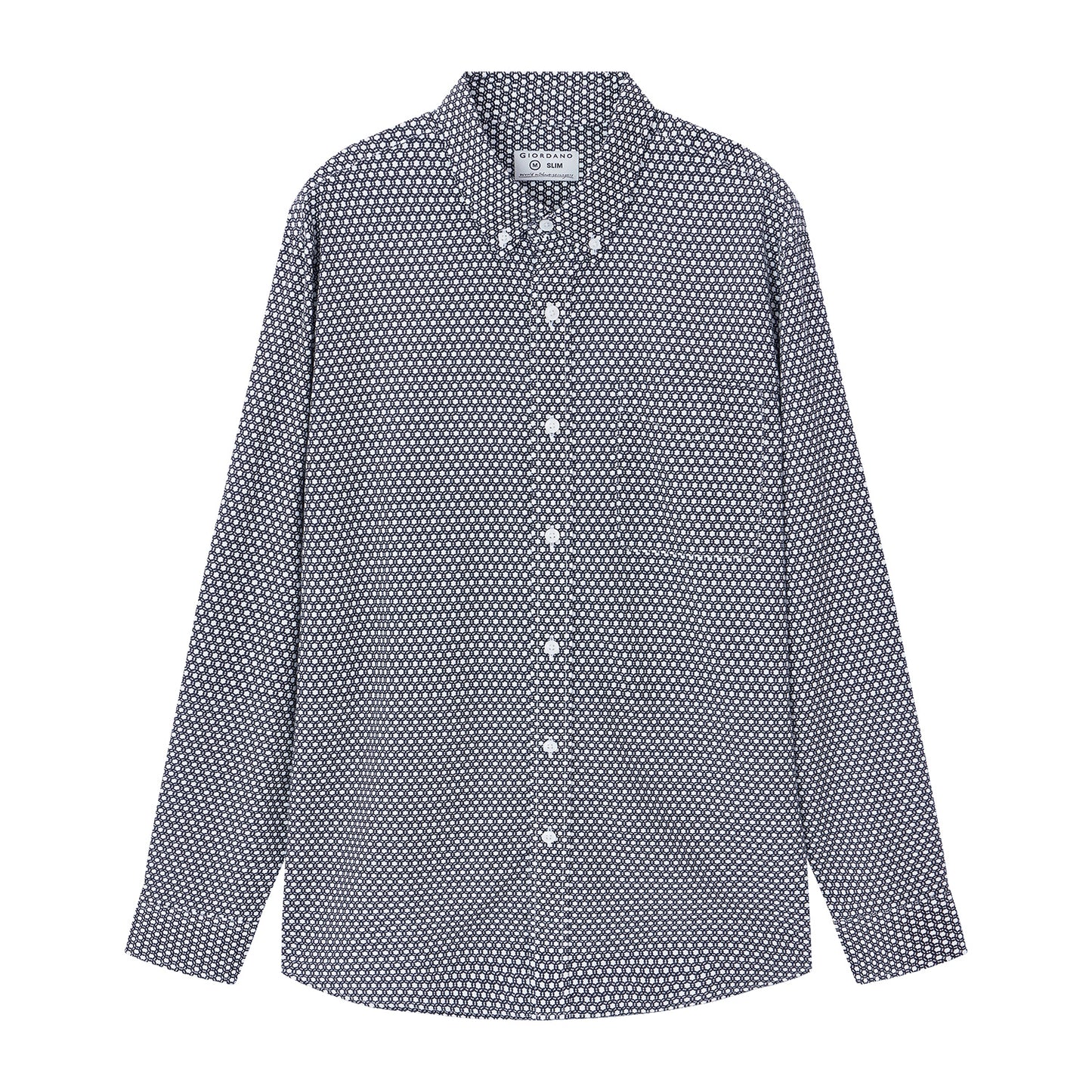 Giordano Men's Oxford Shirt-Multicolor