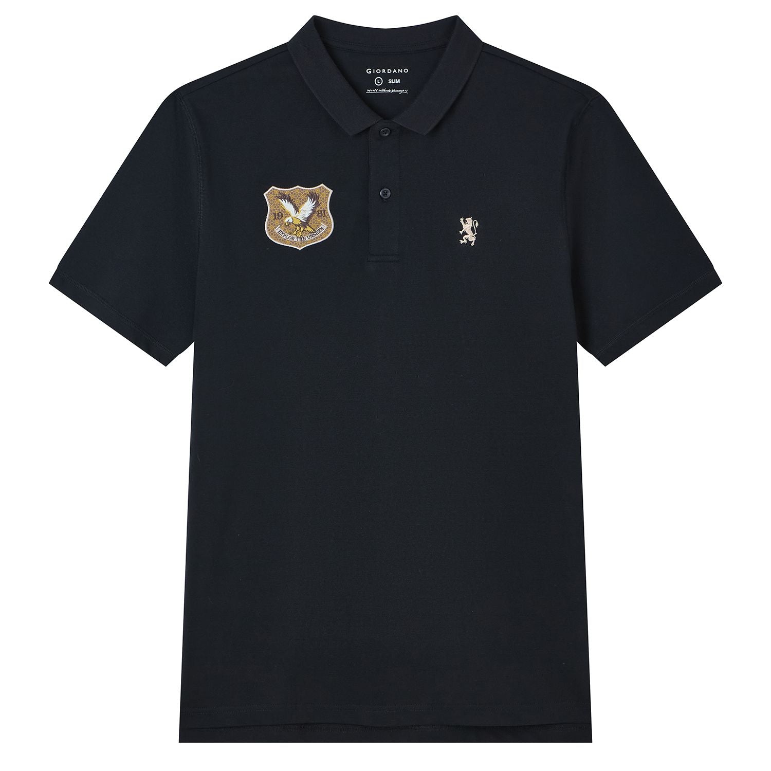 Men’s Cotton Pique Bold Polo with Embroidery