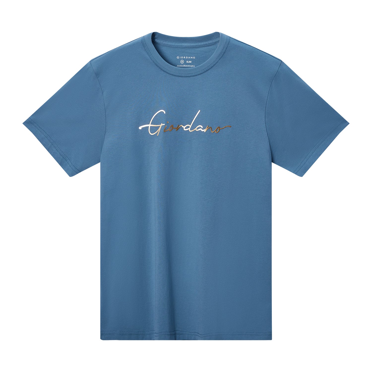 Giordano Men's Print Tee-Blue