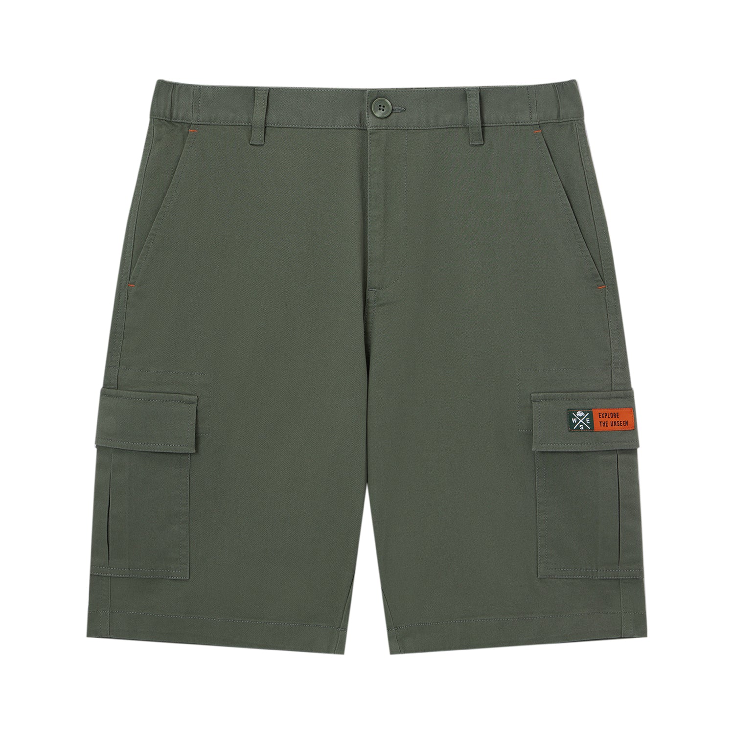 Men's Twill Low Rise Relaxed Fit Cargo Bermuda