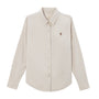 Women Oxford Shirt With Small Lion Embroidery