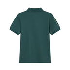 Kids’ Slim Fit Lion Embroidered Cotton Polo