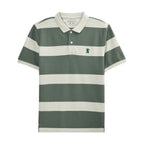Men's Cotton Blend Stripe Short Sleeve Polo