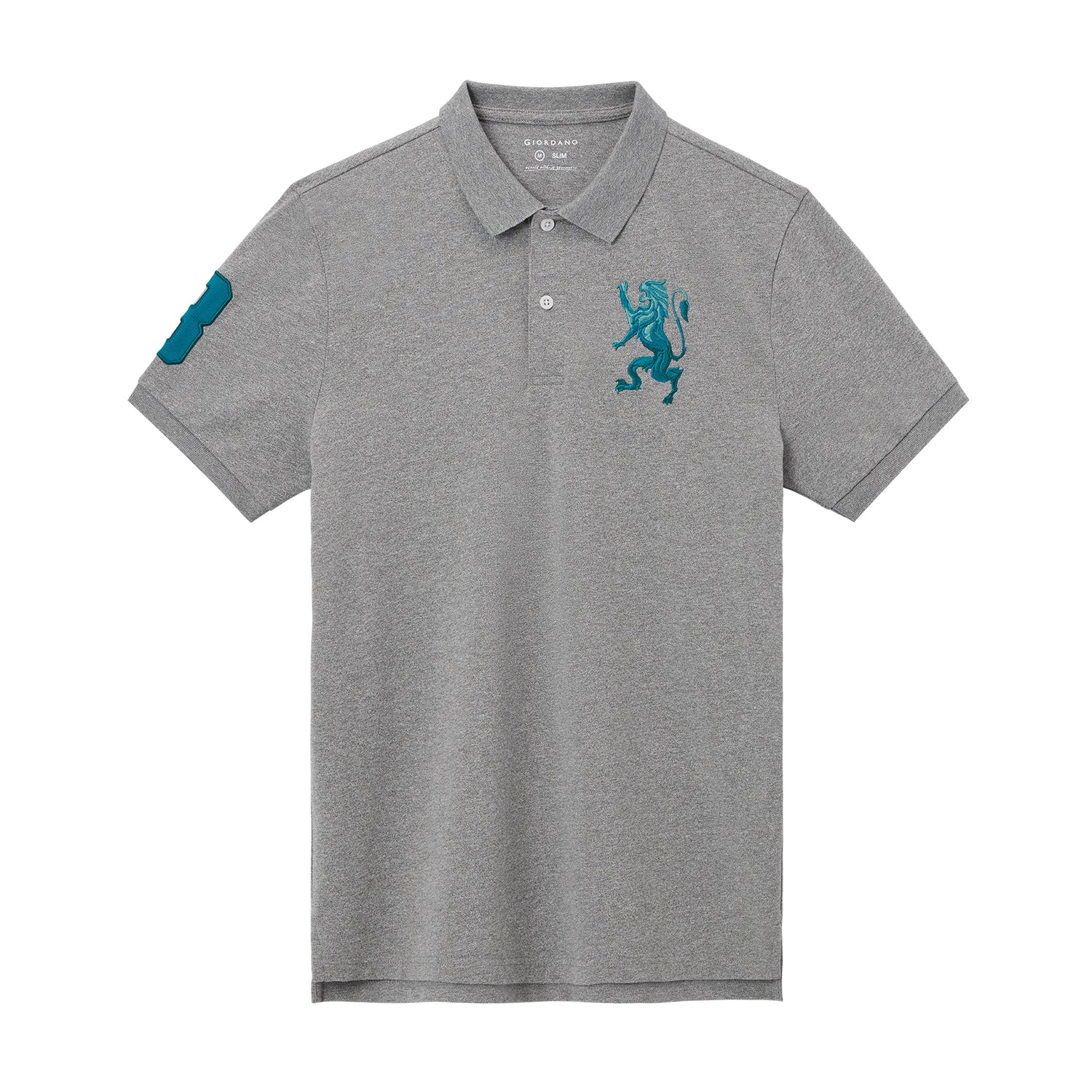 Giordano Men's Lion Polo-Grey