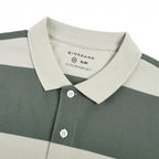 Men's Cotton Blend Stripe Short Sleeve Polo