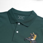 Men’s Slim Fit Napoleon Embroidery Lycra Pique Polo