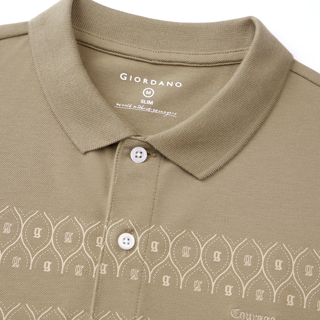 Men's Bold Embroidery Polo