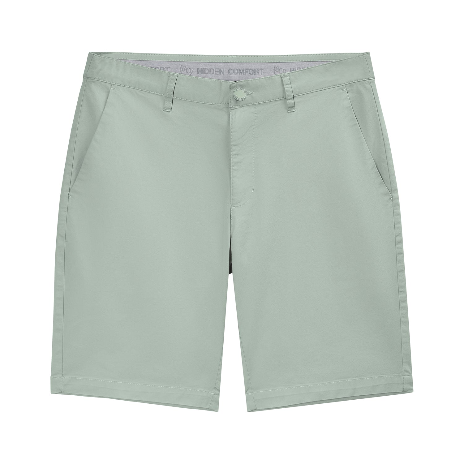 Giordano Men's Cotton Nylon Spandex Twill Low Rise Slim Fit Shorts-Green