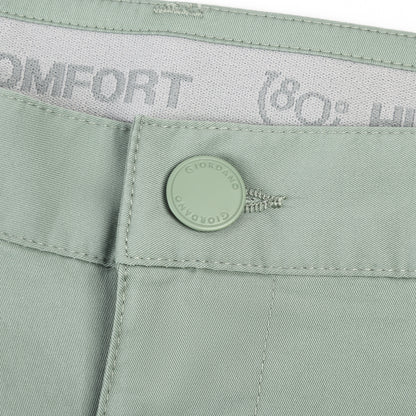 Men's Cotton Nylon Spandex Twill Low Rise Slim Fit Shorts