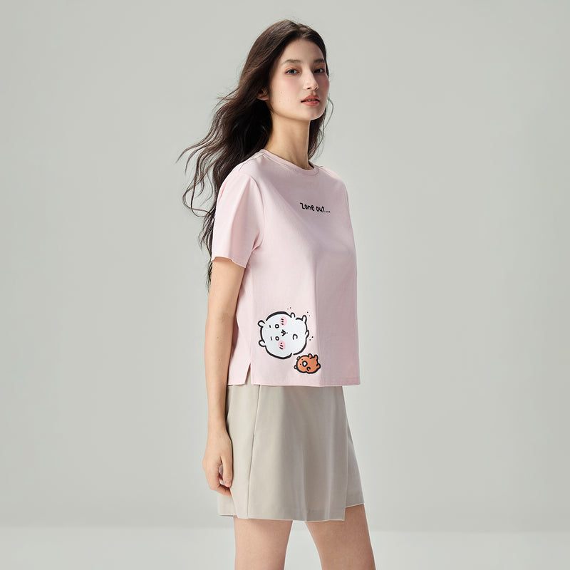 Women's Chiikawa Zone Out  Boyfriend Graphic Tee