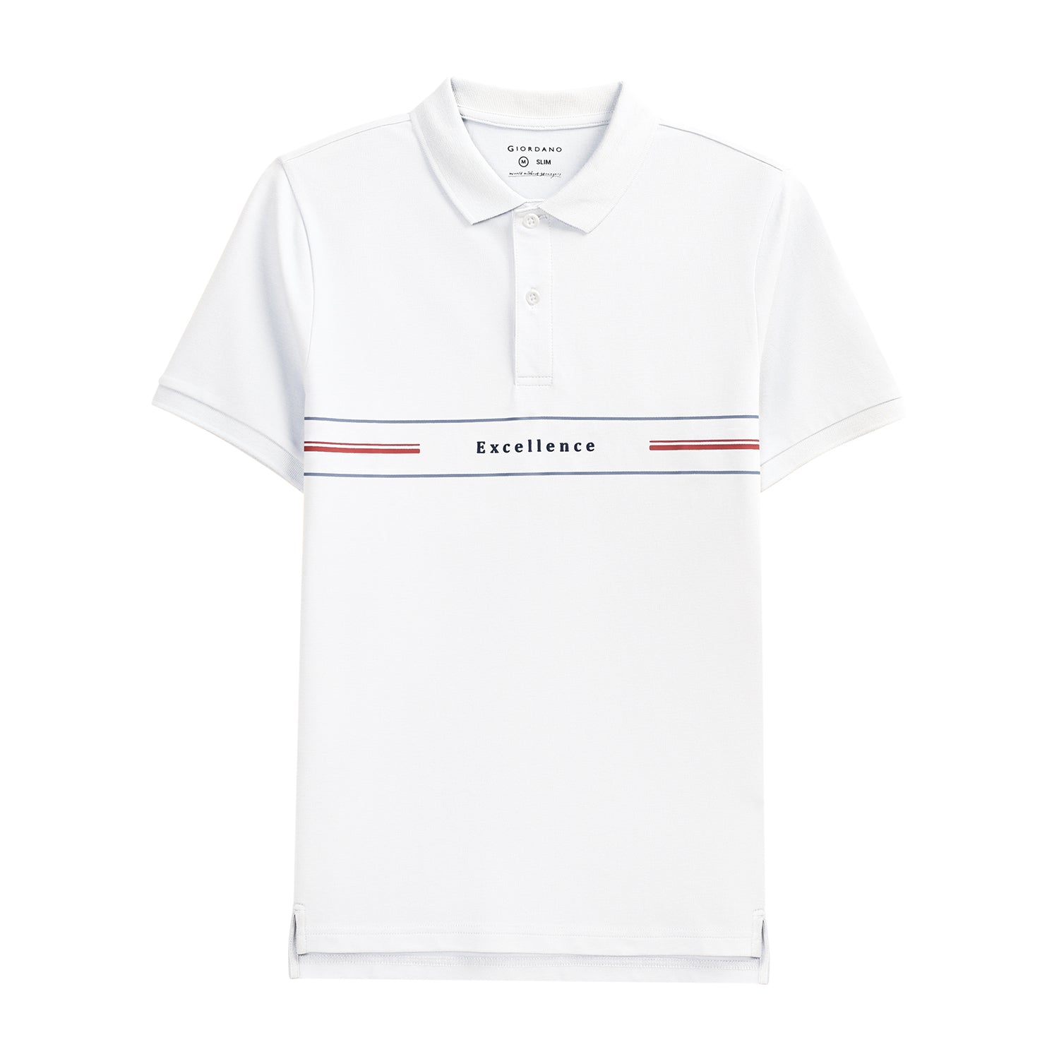 Giordano Men's Polo-White
