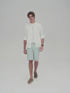 Men's Cotton Slim Oxford Shirt With Embroidery