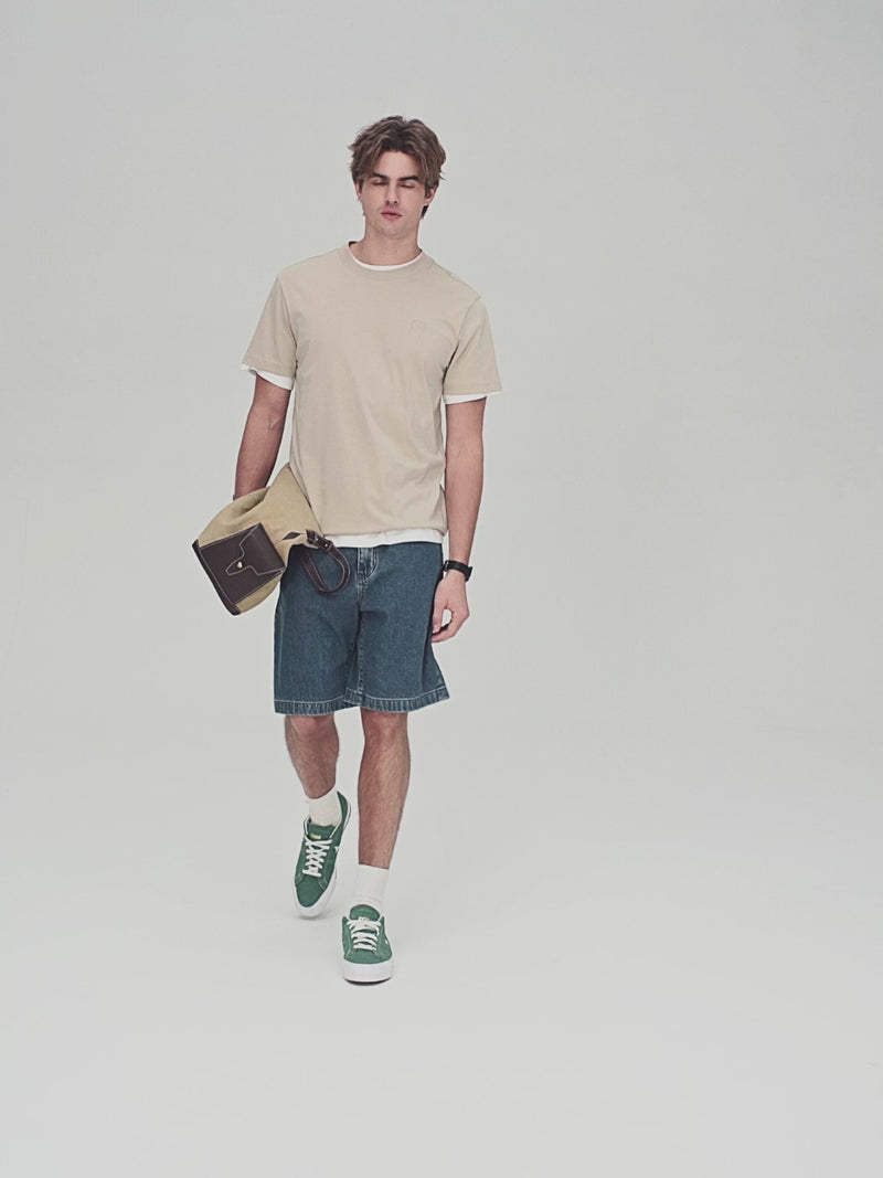 Men's Slim Fit Liquid Touch Cotton Crew Neck Tee