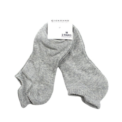Unisex 2 - Pack Ankle Socks: Essential Cotton Blend Comfort - Giordano