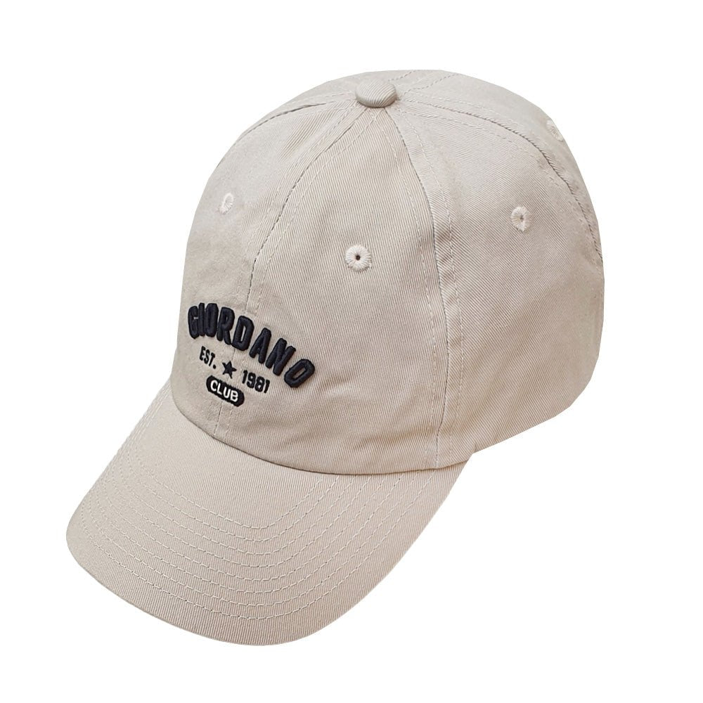 Unisex Cotton Cap With 3D Embroidered Logo Free Size - Shop Giordano