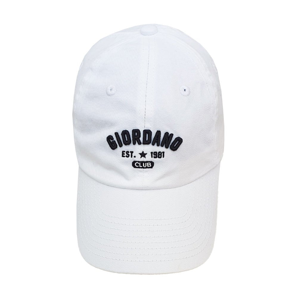 Unisex Cotton Cap With 3D Embroidered Logo Free Size - Shop Giordano