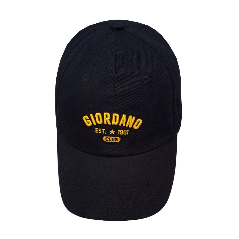 Unisex Cotton Cap With 3D Embroidered Logo Free Size - Shop Giordano