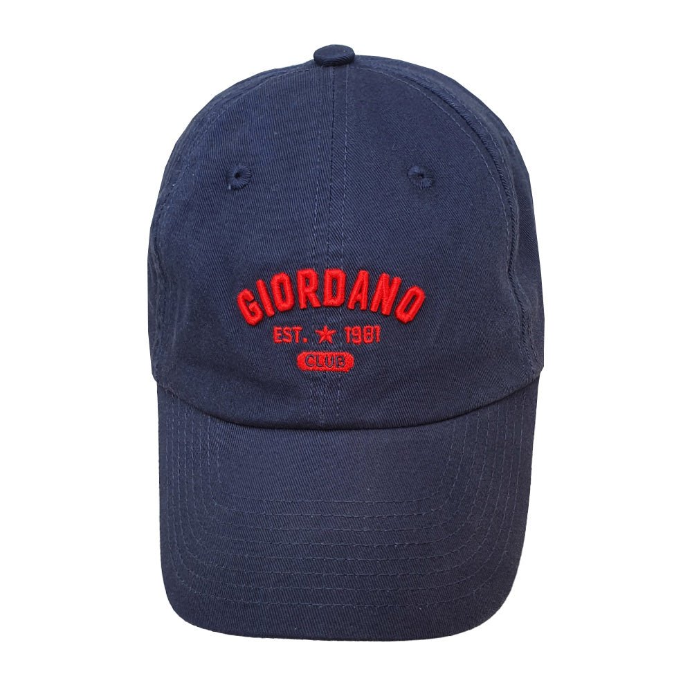 Unisex Cotton Cap With 3D Embroidered Logo Free Size - Shop Giordano